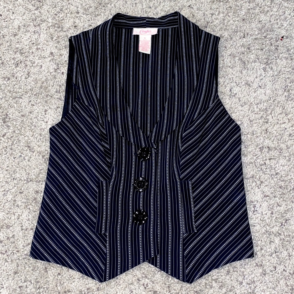 Candies pinstripe suit vest